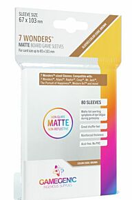 7 Wonders Matte Board Game Sleeves (Gamegenic) voor kaarten van 65x101mm