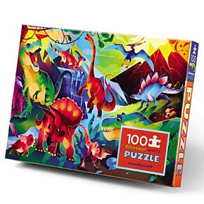 Holographic Foil Puzzle - Monde des Dinosaures (100)