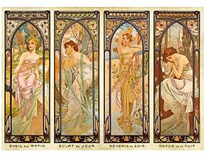 Alphonse Mucha - Times of Day - Dtoys